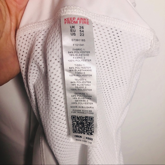 ASOS Curve White Racerback Tank Top Workout 22 - Picture 4 of 6